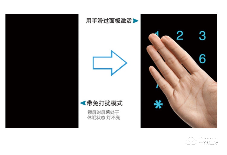 科紋智能鎖 8803直板家用防盜門密碼鎖