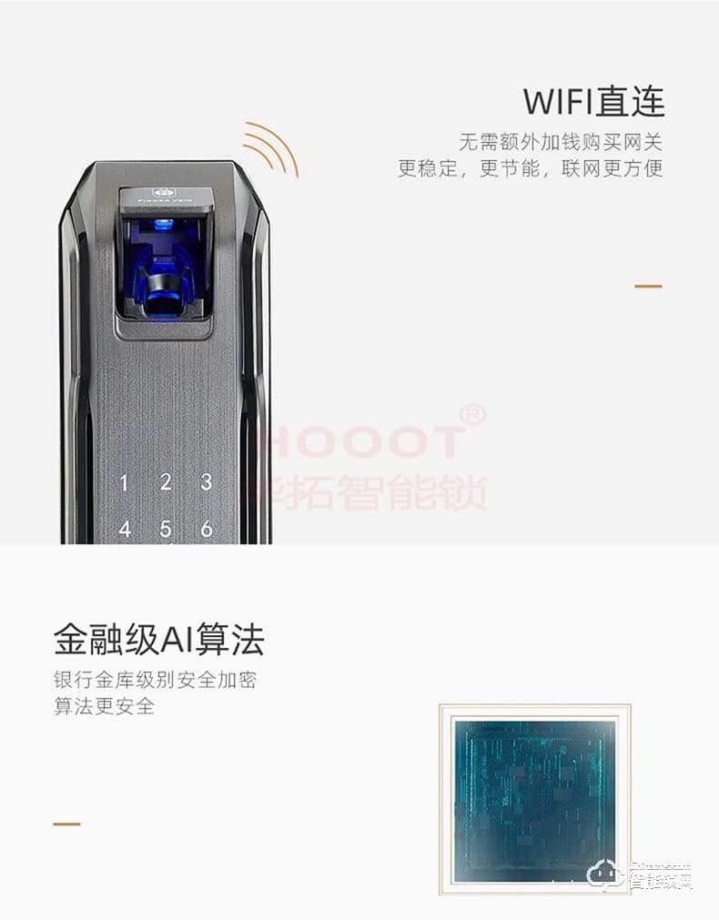 華拓智能鎖 RL4全自動智能密碼門鎖