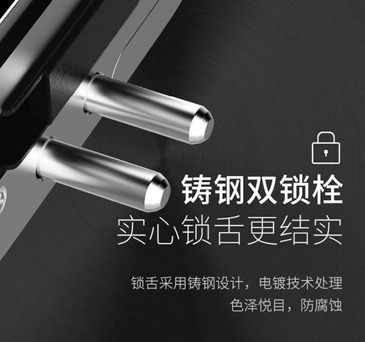 皇家金盾智能鎖 S600免開孔辦公室玻璃門鎖