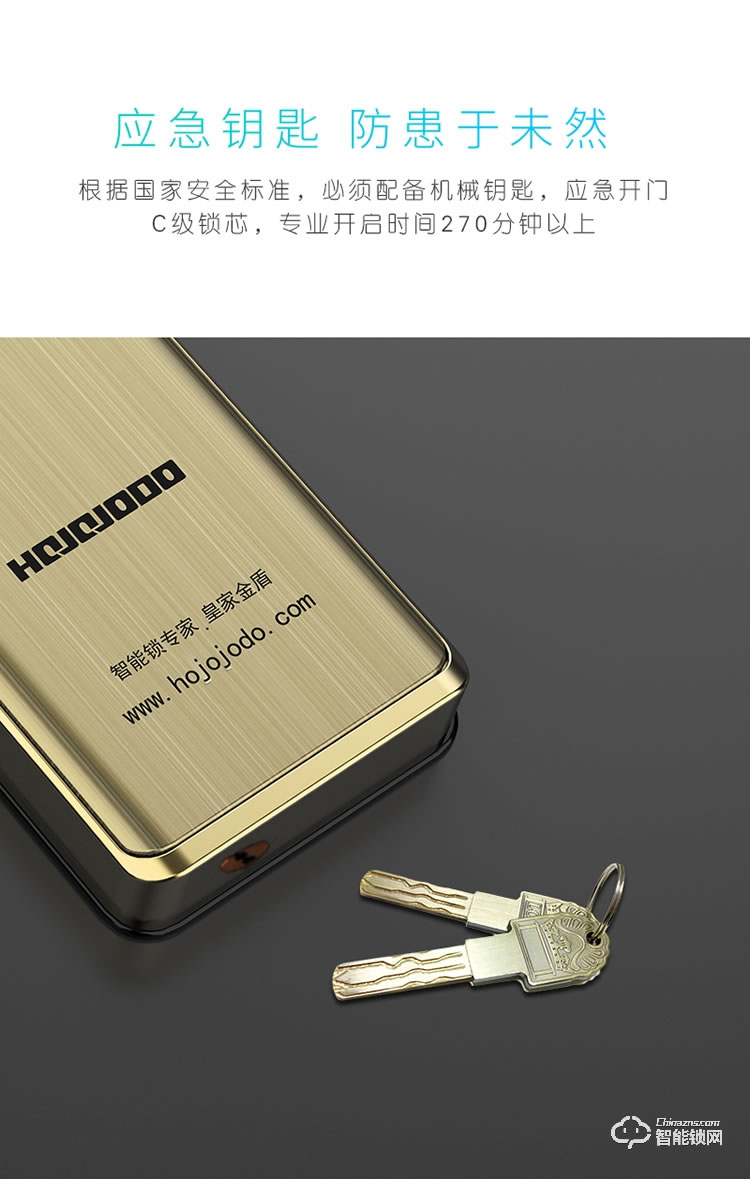 皇家金盾智能鎖 R50(凱旋一號(hào))人臉識(shí)別家用智能門電子鎖