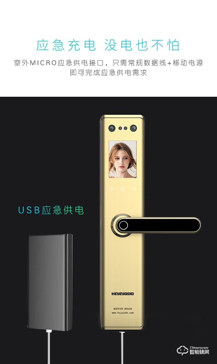 皇家金盾智能鎖 R50(凱旋一號(hào))人臉識(shí)別家用智能門電子鎖