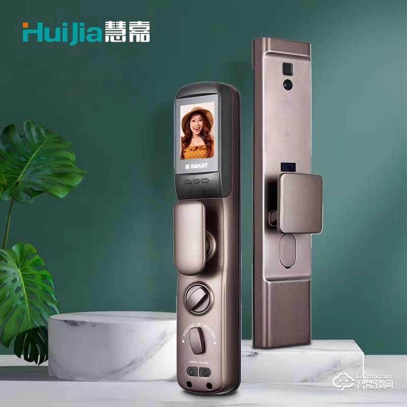 慧嘉智能鎖 家用防盜門(mén)貓眼電子門(mén)鎖