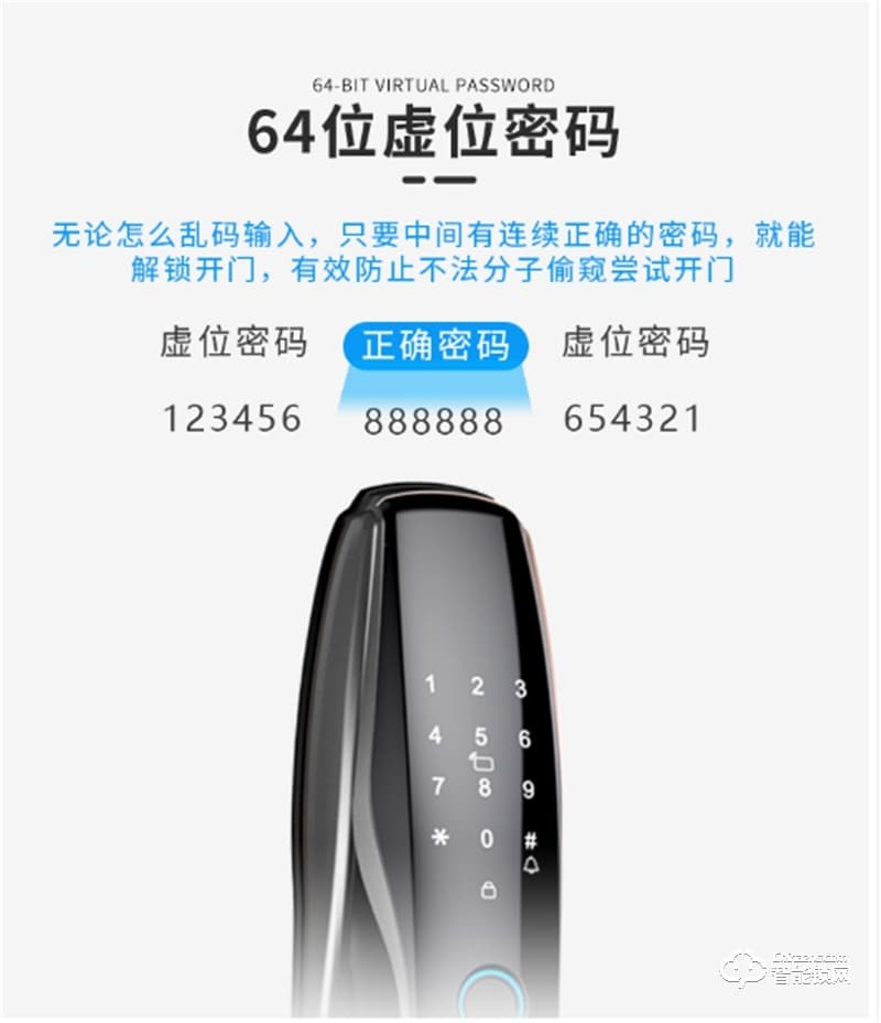 核奕智能鎖 E261家用防盜門全自動電子密碼鎖