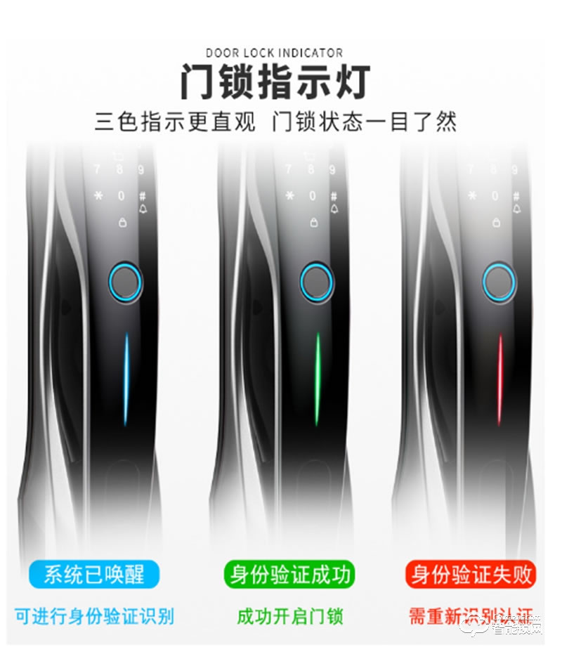 核奕智能鎖 E261家用防盜門全自動電子密碼鎖