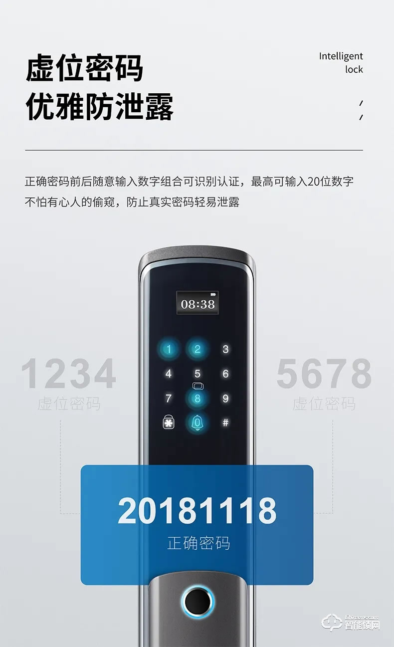 惠氏智能鎖 H6推拉式家用防盜門磁卡智能鎖