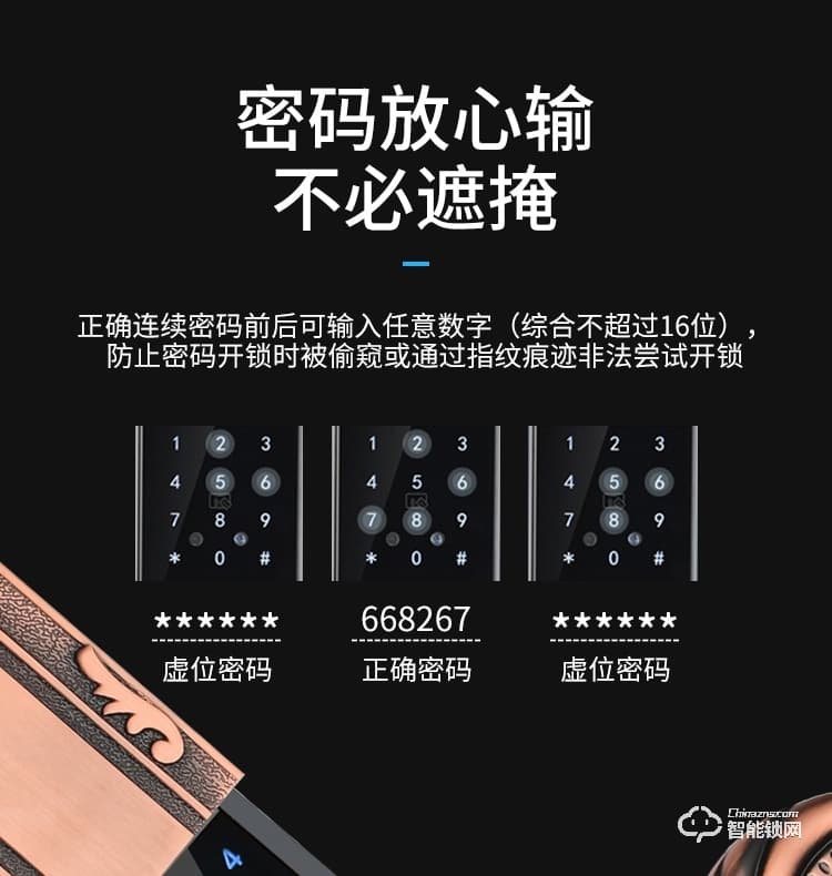 樂固智能鎖 768歐式別墅大門指紋鎖