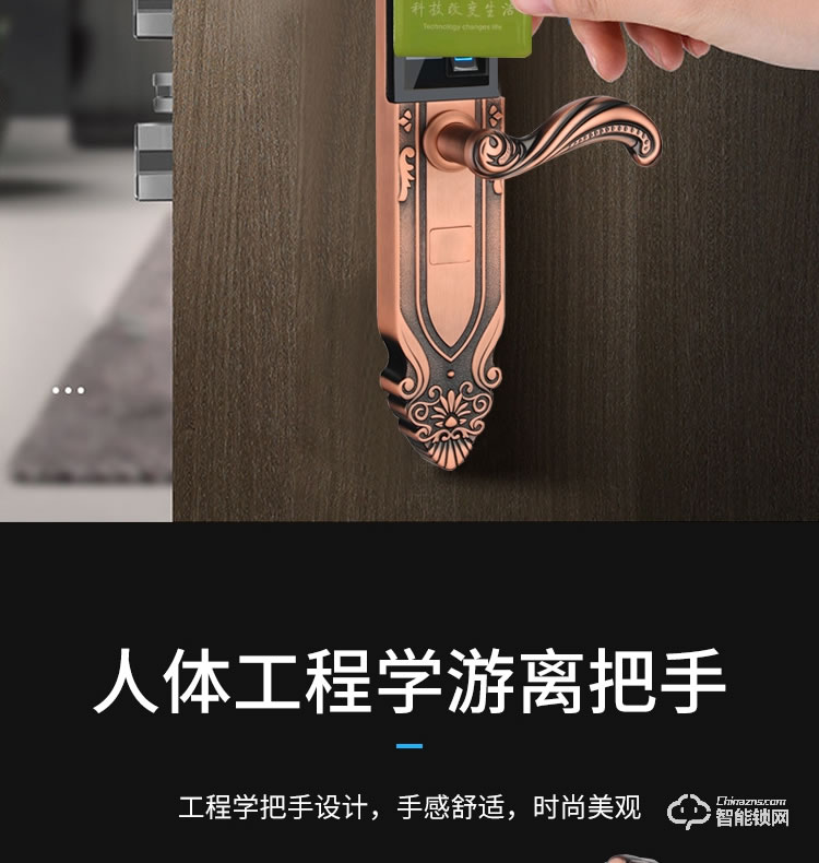 樂固智能鎖 768歐式別墅大門指紋鎖