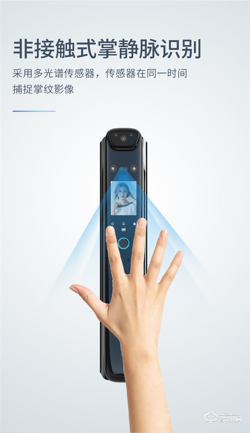 皇家金盾人臉鎖 F60M全自動人臉識別可視貓眼鎖