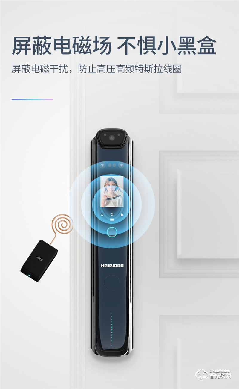 皇家金盾人臉鎖 F60M全自動人臉識別可視貓眼鎖