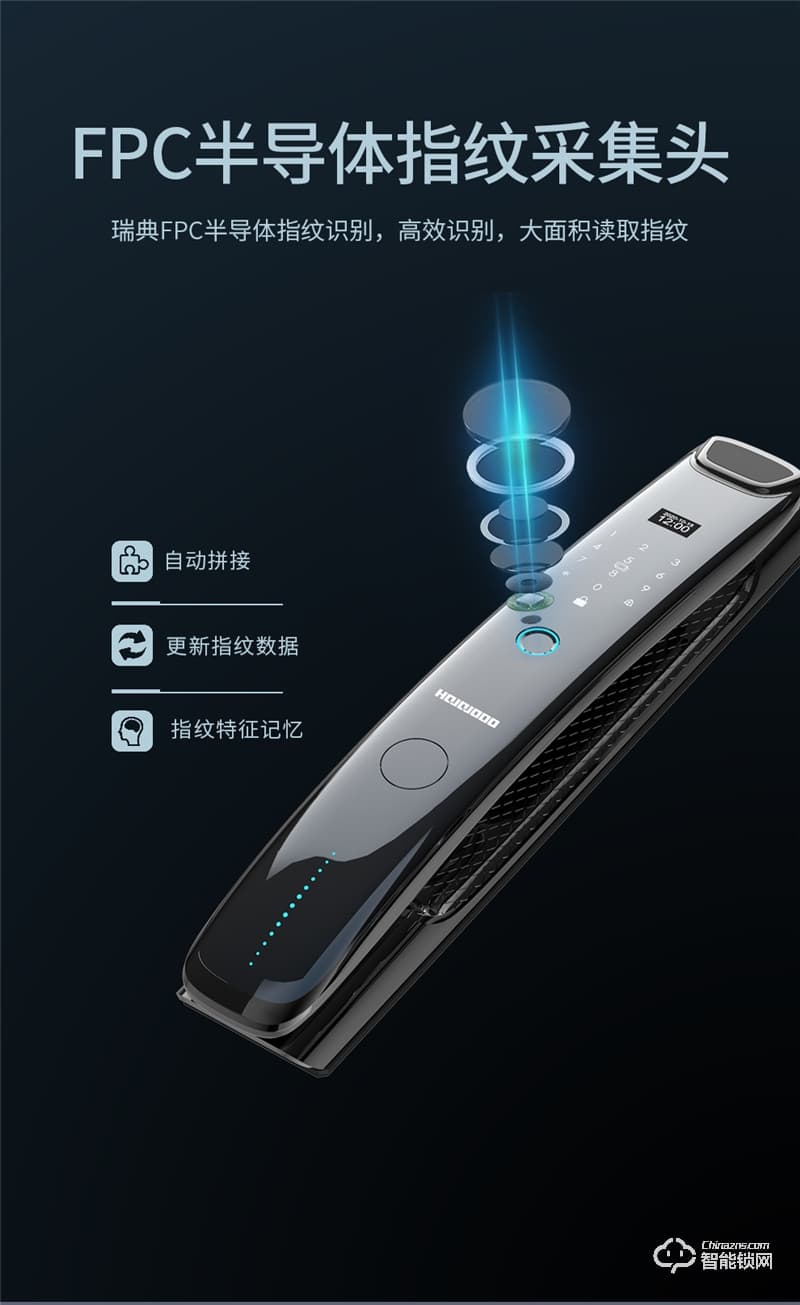 皇家金盾人臉鎖 F6全自動智能指紋鎖密碼鎖