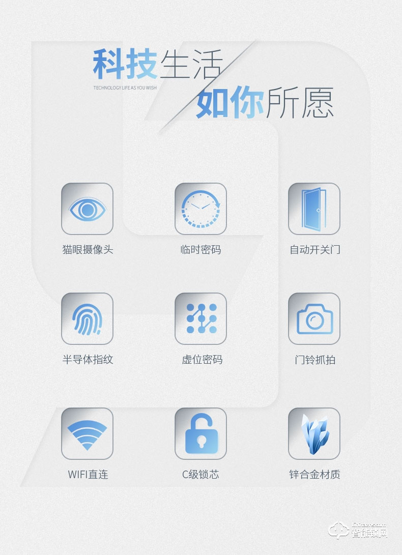 博克智能鎖 I16W監(jiān)控?cái)z像貓眼入戶門(mén)鎖