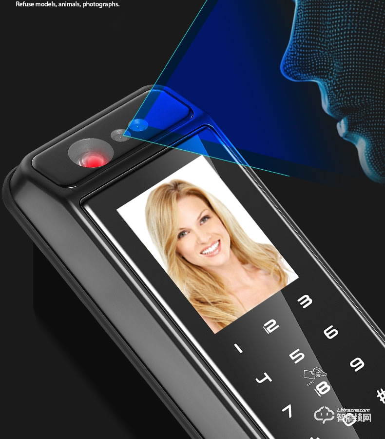 艾迪亞克智能鎖 A1全自動人臉識別指紋鎖