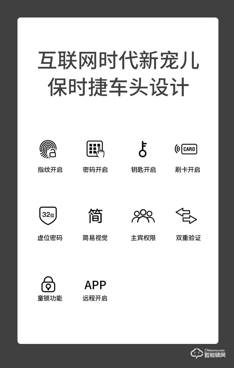 艾棲智能鎖 RX家用防盜門電子鎖密碼鎖