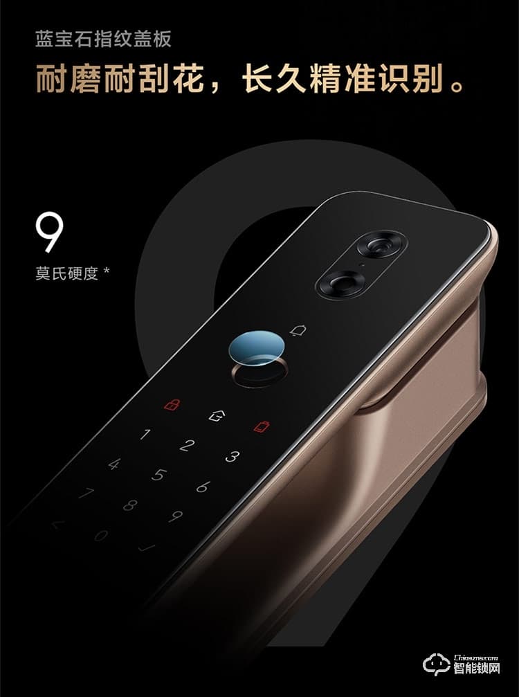 綠米智能鎖 H100全自動推拉式智能貓眼鎖