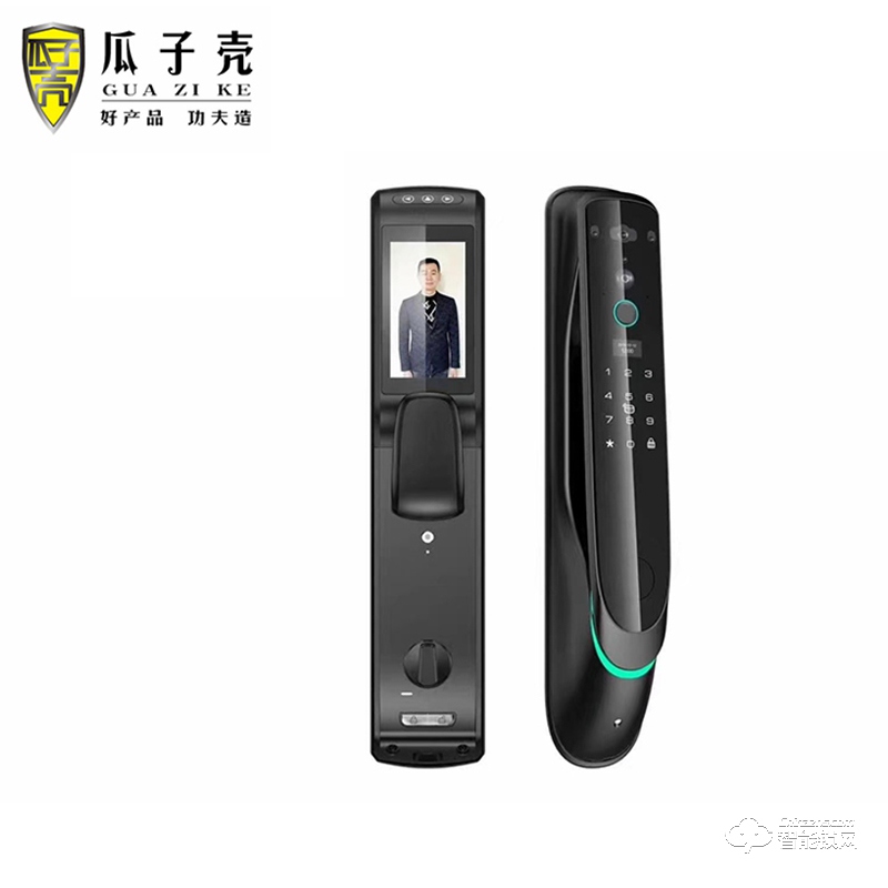 瓜子殼智能鎖 神州2號可視貓眼智能指紋鎖