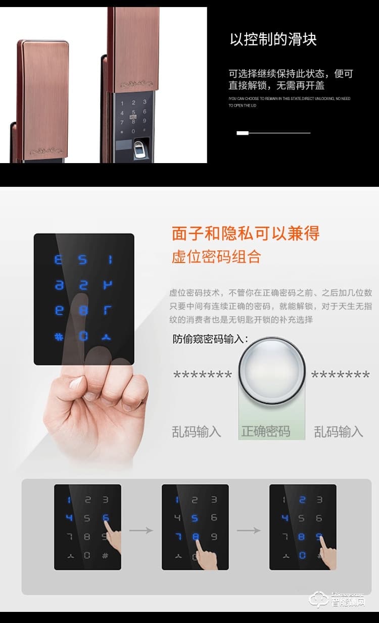宏裕智能鎖 和諧8號家用防盜門電子鎖指紋鎖