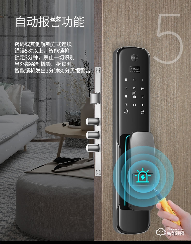 宏裕智能鎖 全自動密碼鎖可視智能鎖