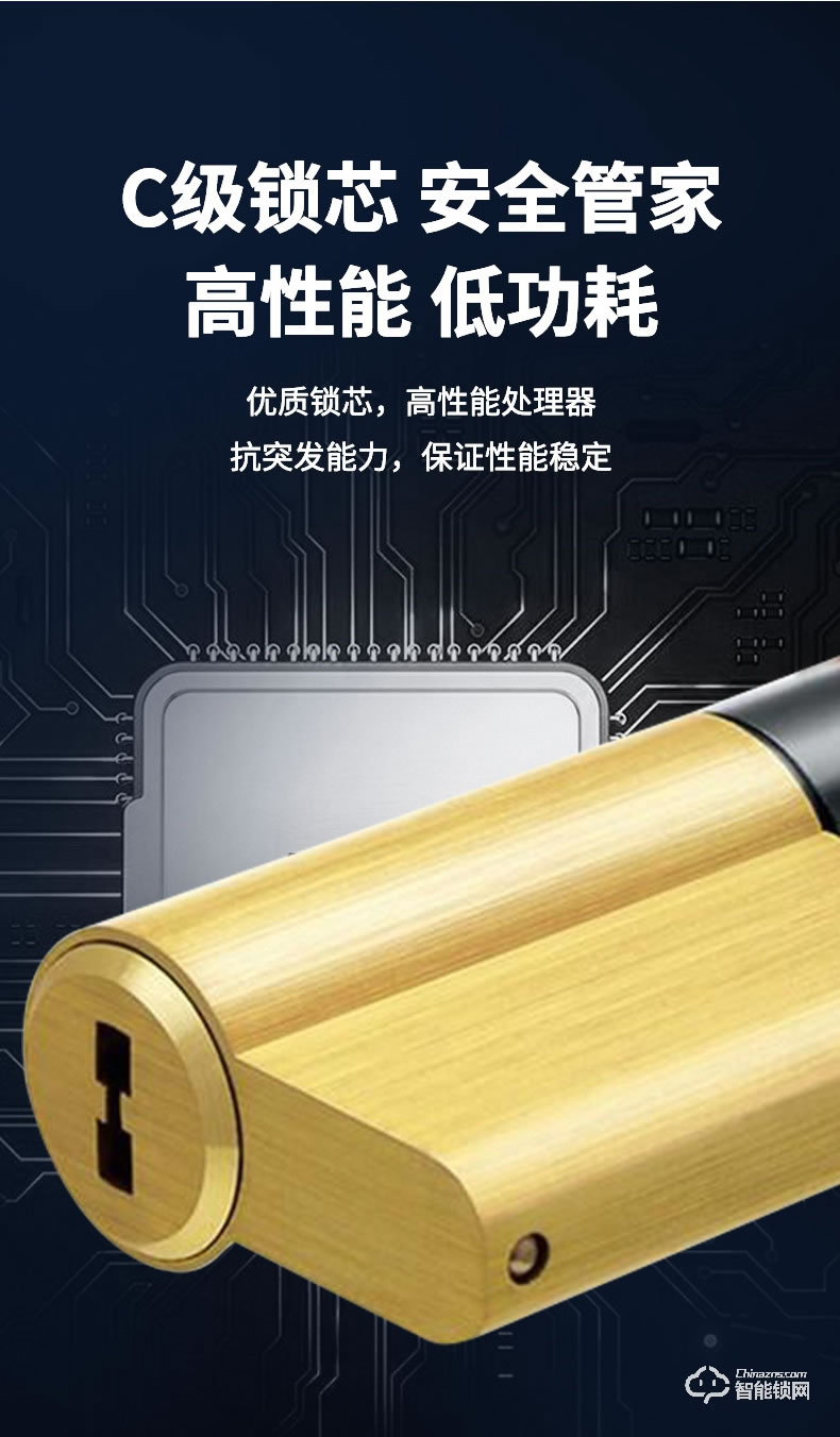 麥爾思智能鎖 H33全自動家用滑蓋智能鎖