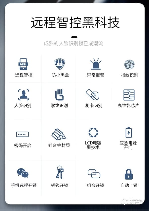 凌振智能鎖 凌振人臉識別智能鎖