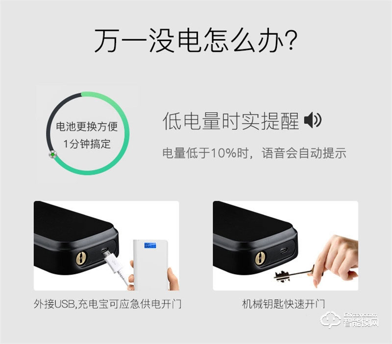 意利原子智能鎖 8807三合一安全防盜智能鎖
