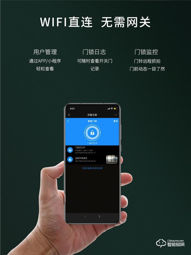 琨山通用智能鎖 W86家用防盜門密碼鎖智能門鎖