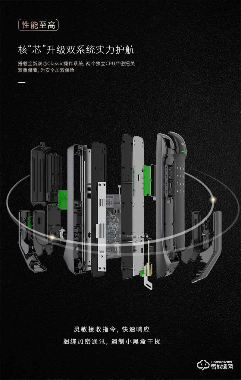 亞太天能新A2全自動指紋鎖 一握即開