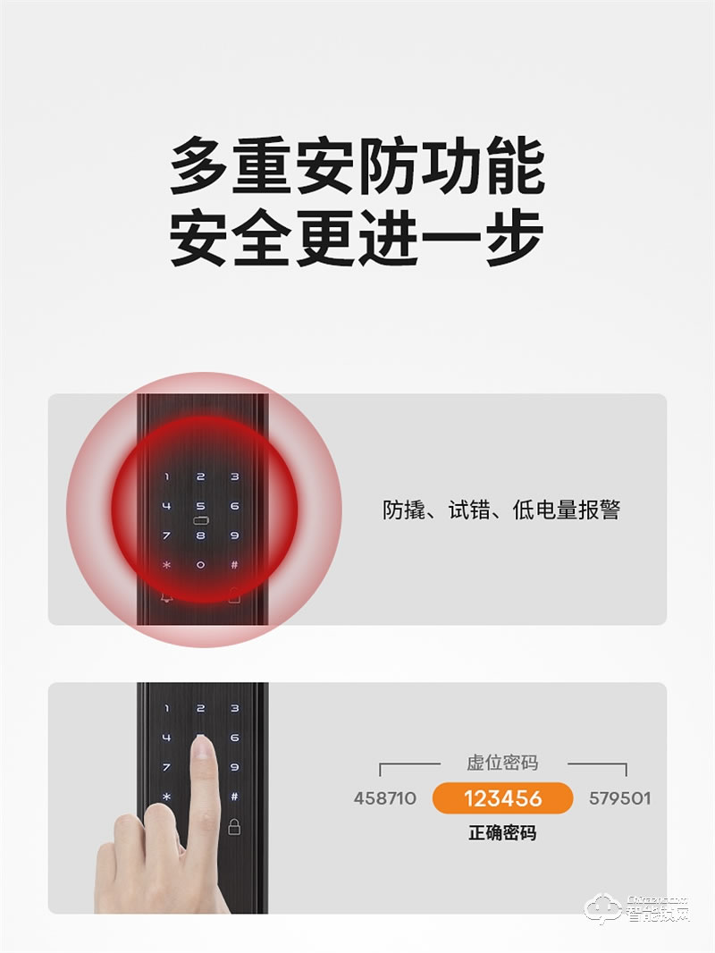 必達智能鎖F3M 可視大屏 視頻守衛