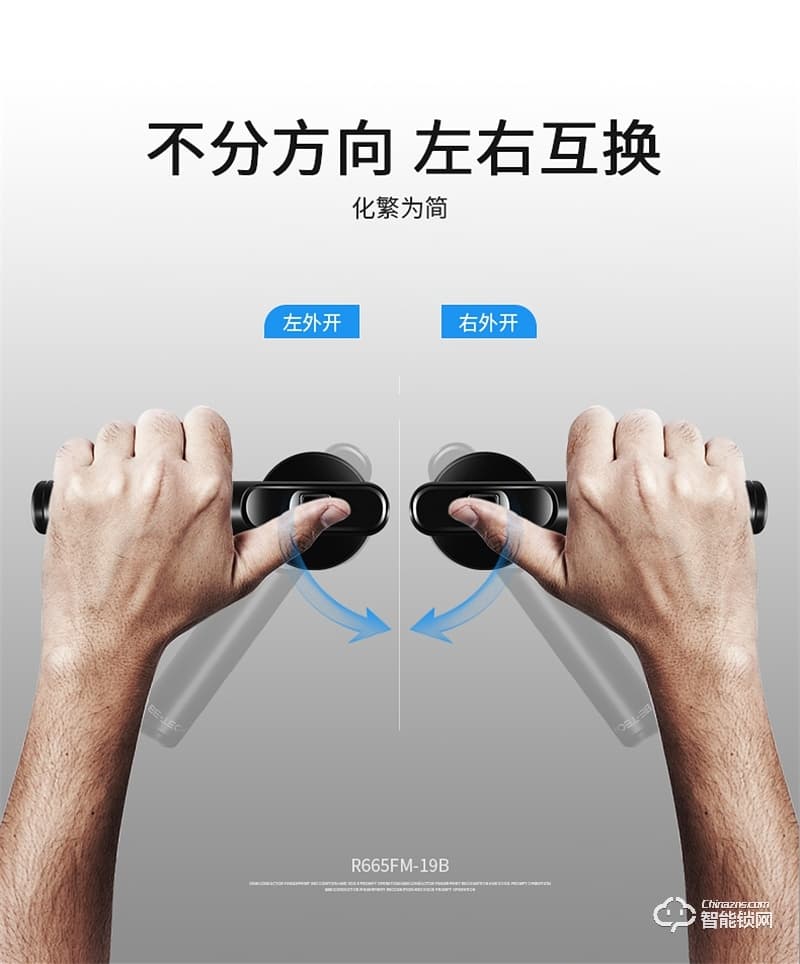 必達智能鎖R6 時尚簡約 即握即開