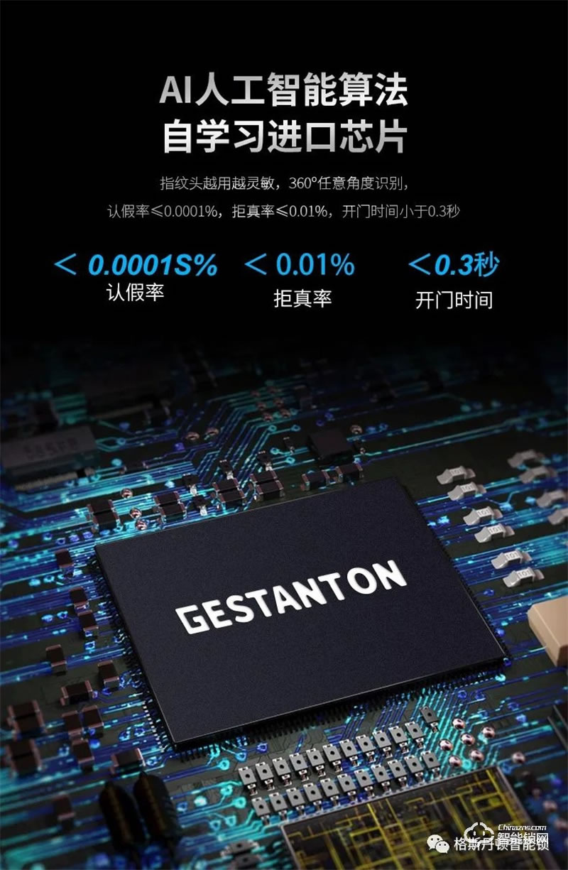 格斯丹頓智能鎖 K2一握開智能鎖