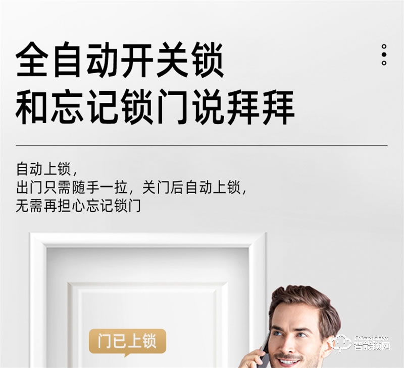 飛利浦阿爾法智能鎖 可視貓眼全自動家用指紋鎖