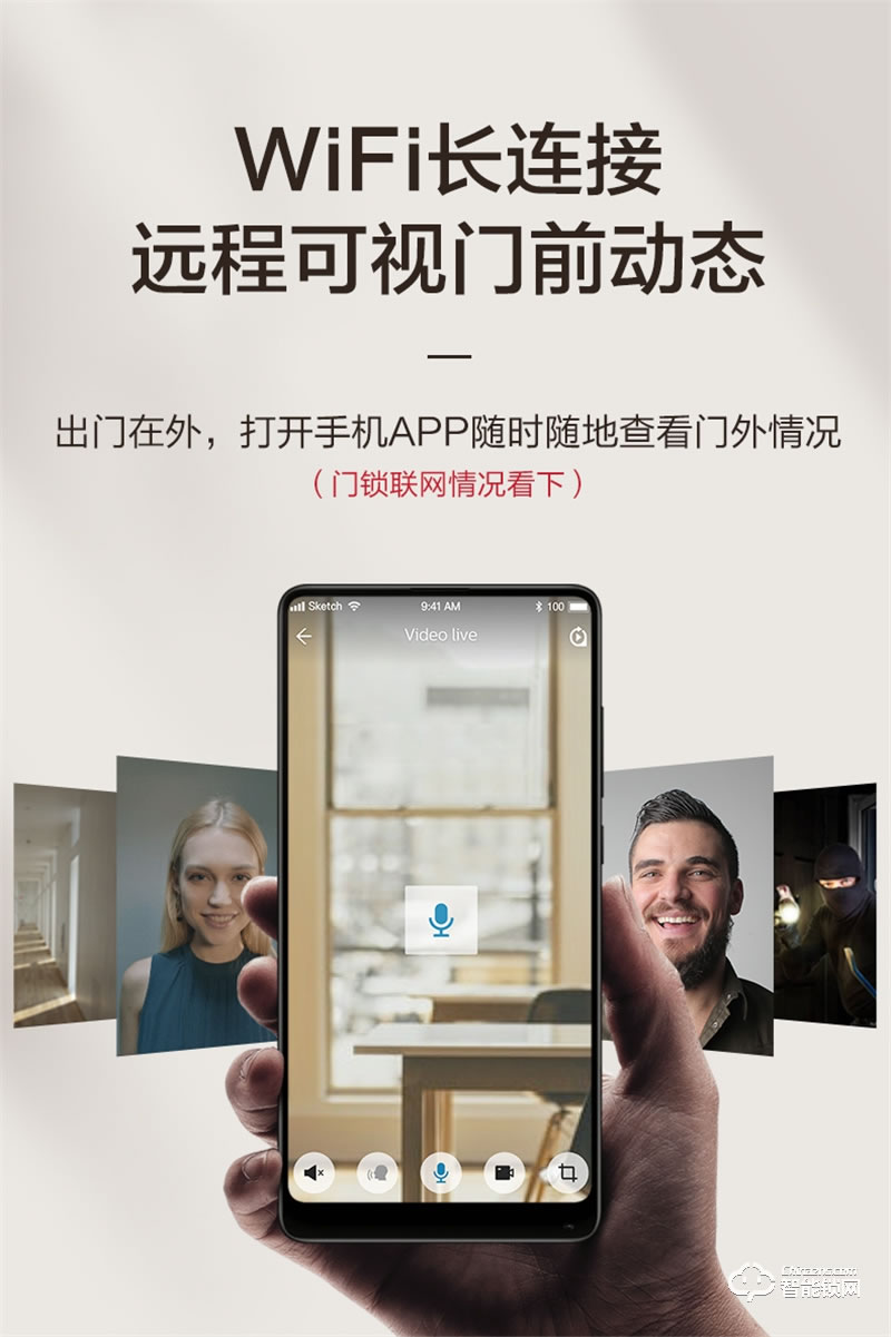 飛利浦智能鎖702 可視貓眼視頻監(jiān)控全自動密碼鎖