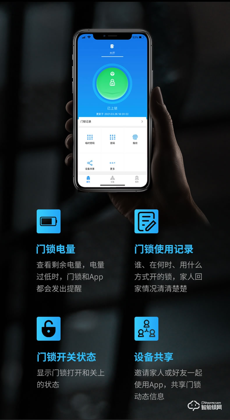 凱迪仕智能鎖 K9-F指紋鎖3D人臉識別密碼鎖