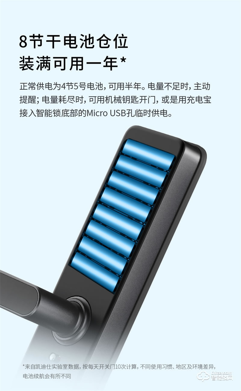 凱迪仕智能鎖F300 指紋鎖家用防盜門密碼鎖