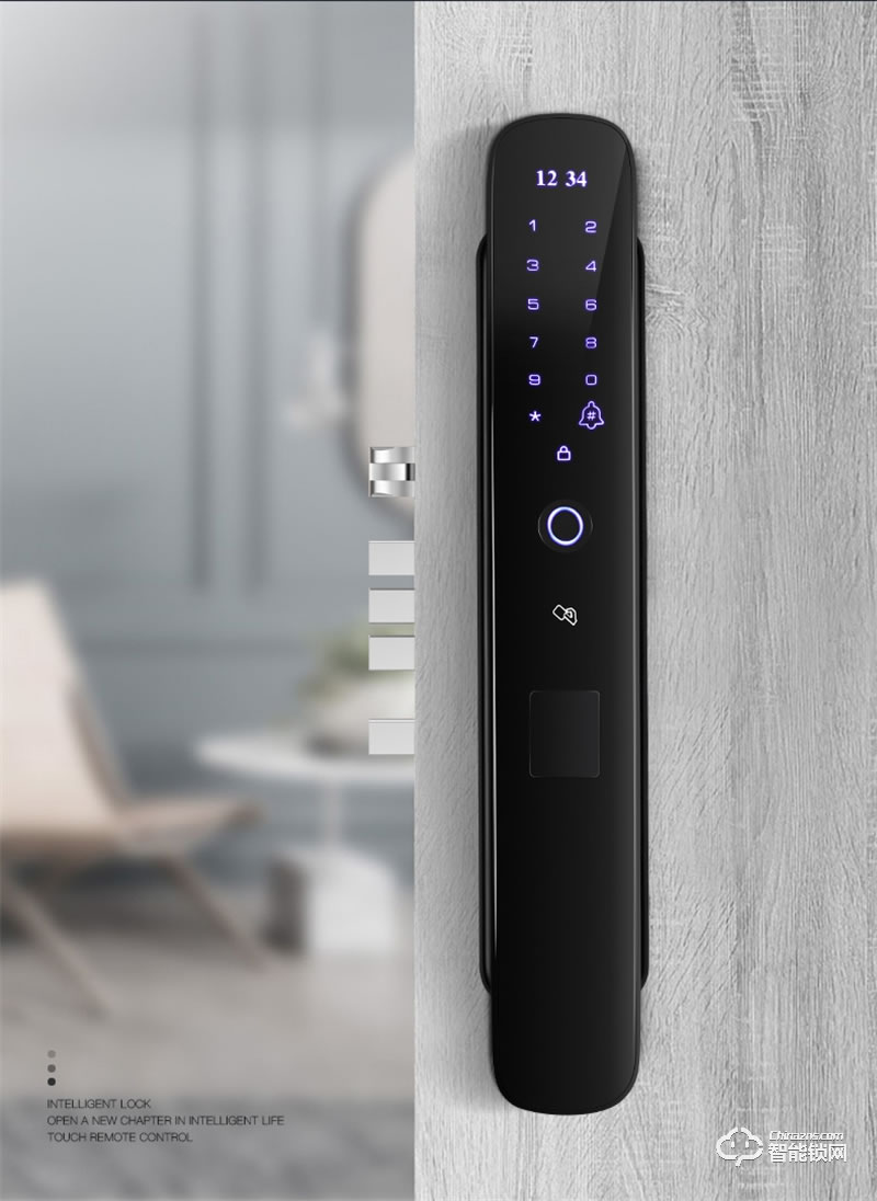 蘭博GS5揚帆起航指紋鎖 智能鎖家用防盜門鎖智能門鎖