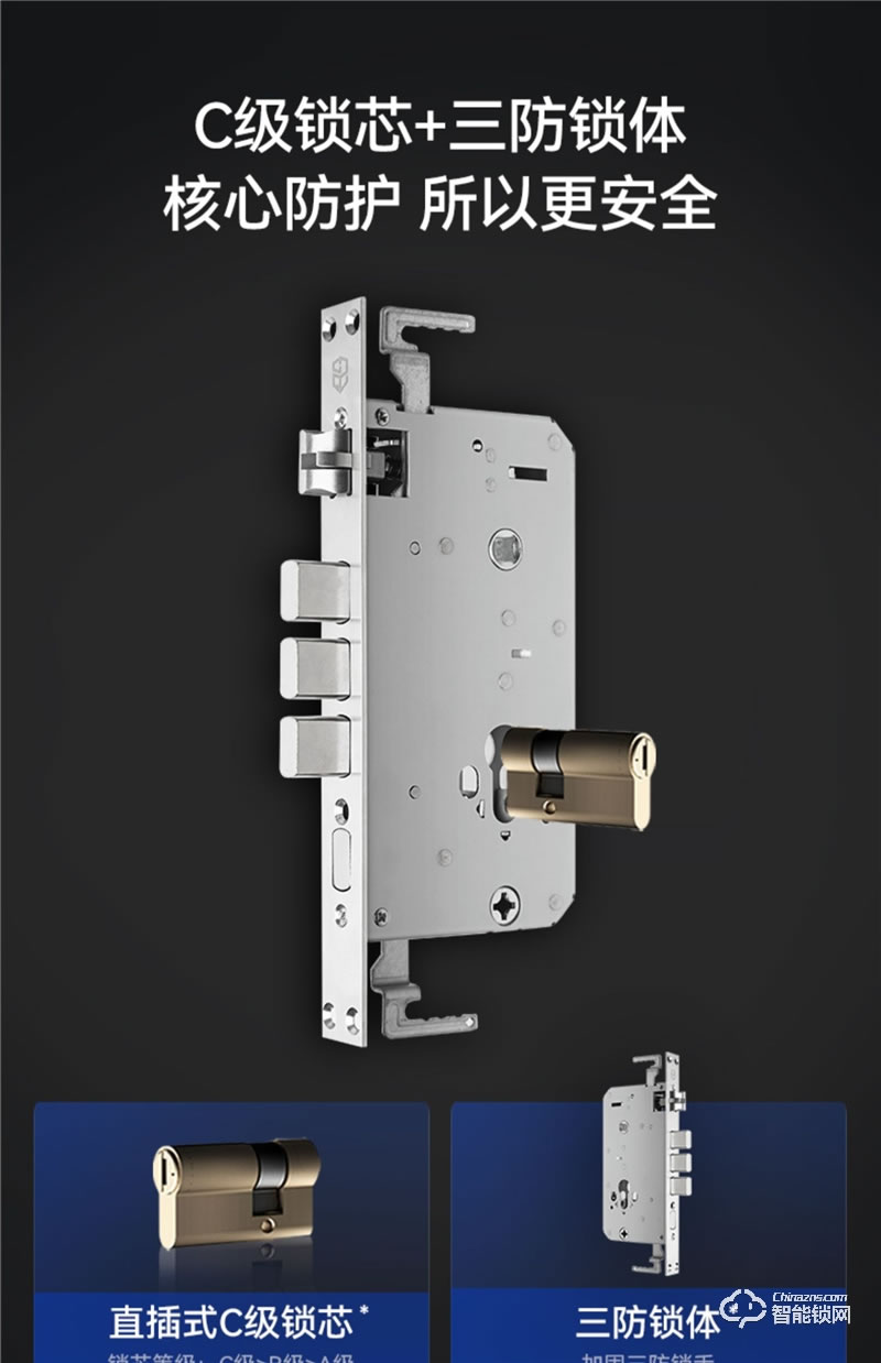 石將軍S2 Link指紋鎖 家用智能鎖防盜門鎖密碼鎖電子鎖