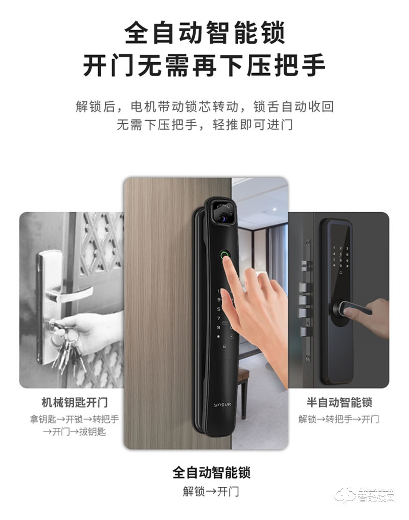 因碩智能鎖C05K 家用防盜門(mén)密碼鎖