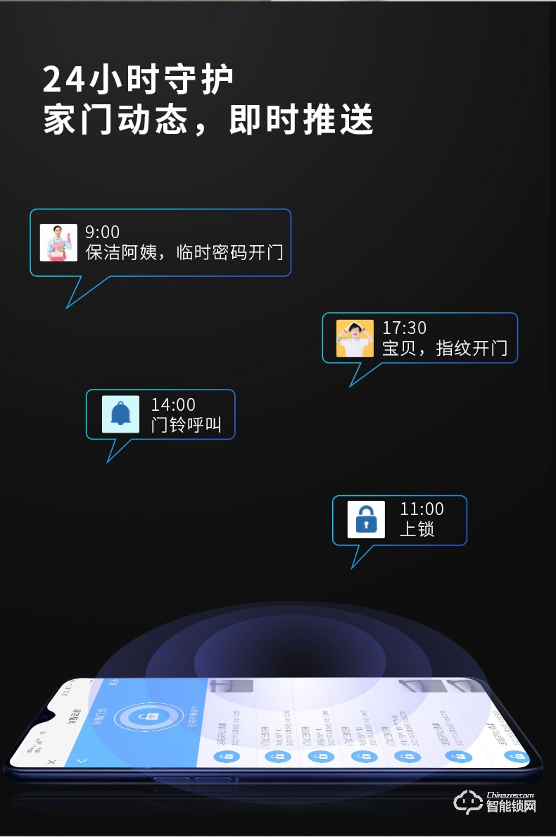 因碩智能鎖SCO1 家用防盜門密碼鎖