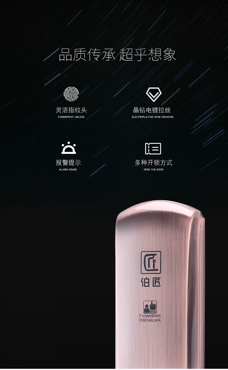 伯匠BJ-201智能鎖 家用密碼電子鎖