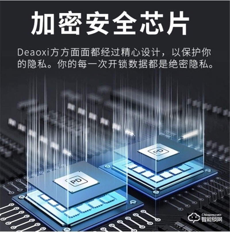 德奧西D827指紋鎖 家用防盜電子門鎖