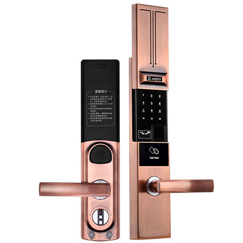 恒眾鑫T62物聯網智能鎖 鋅合金滑蓋防盜門智能密碼門鎖