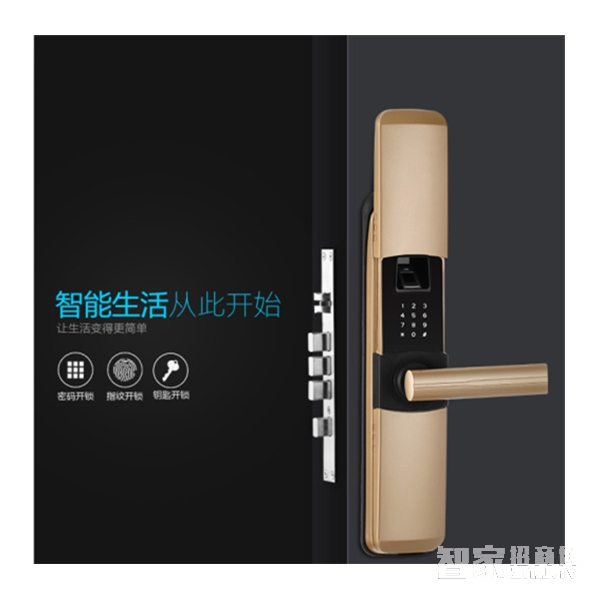 華府指紋密碼鎖 別墅滑蓋電子防盜門(mén)鎖