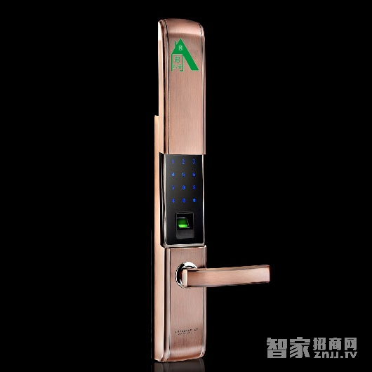 君永安智能鎖G858 家用智能指紋門鎖 防盜滑蓋智能鎖