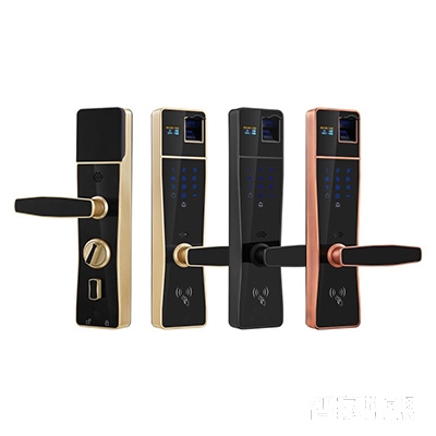 金江達(dá)指紋密碼鎖 電子刷卡鎖 四合一開(kāi)鎖 