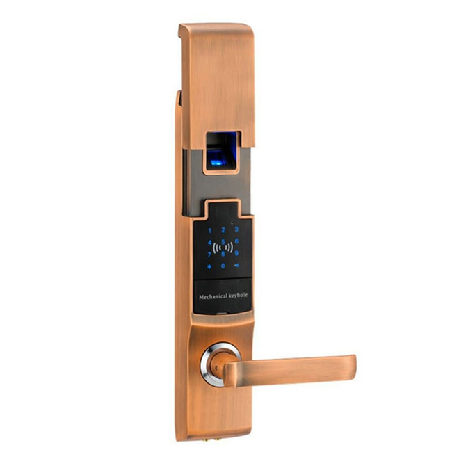 魯創智能指紋密碼電子鎖 家用防盜門鎖