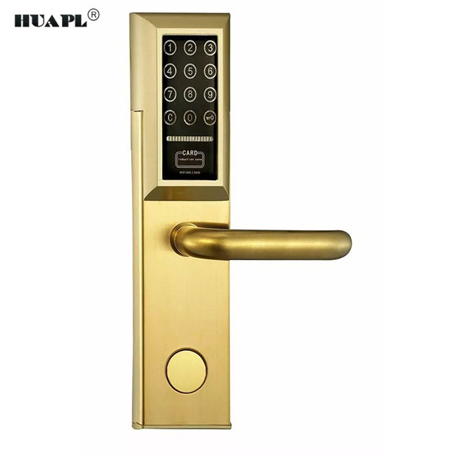 華品智能鎖 不銹鋼刷卡電子鎖 智能鎖機械密碼鎖