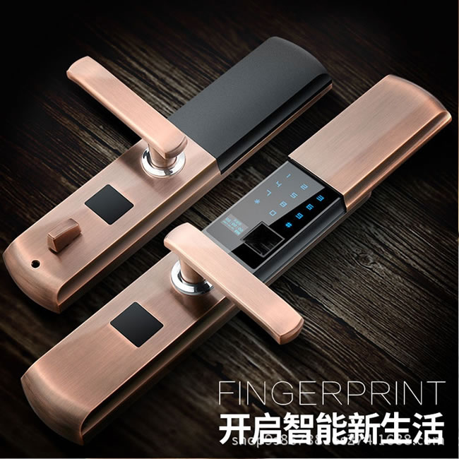 顧思特滑蓋智能鎖 防水型指紋密碼鎖