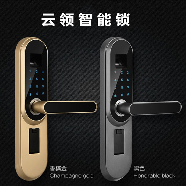 云領家用臥室門指紋鎖 辦公室智能門鎖