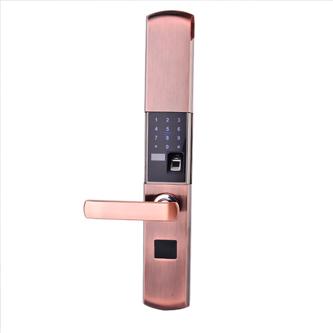 納日維智能鎖 滑蓋式智能光學指紋鎖 APP智能鎖