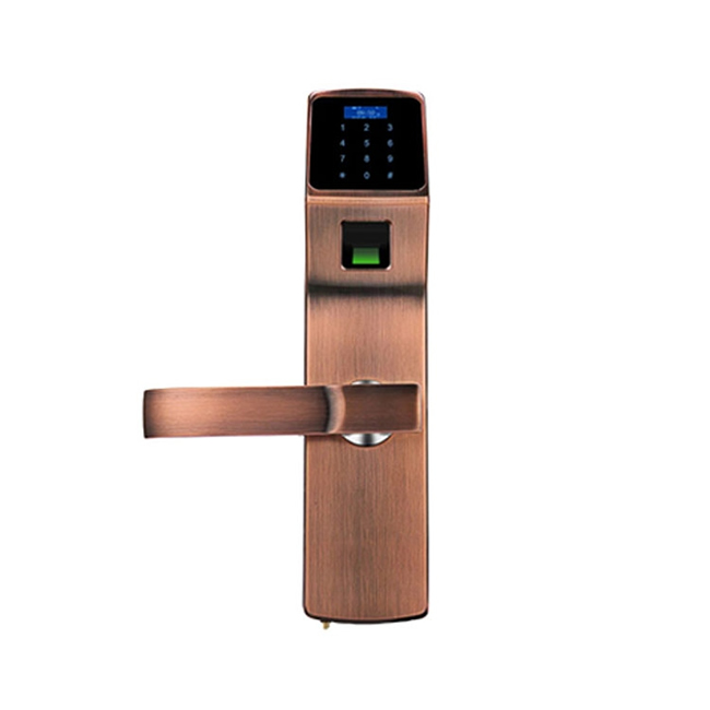 長晟酒店鎖 鋅合金防火設計指紋密碼鎖 防盜門電子鎖