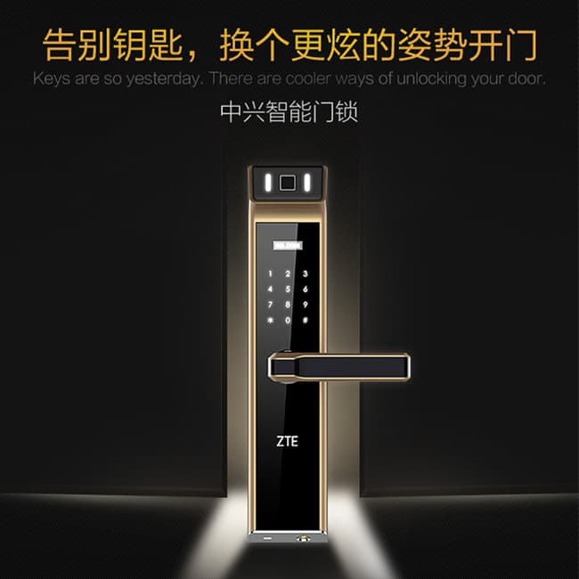 中興指紋鎖 家用防盜智能門鎖